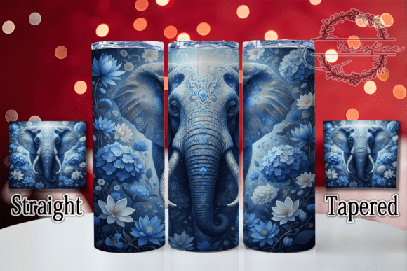 3D Floral Elephant Tumbler: A Unique Design for Creators
