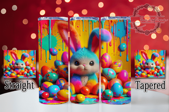 3D Puffy Bunny 20oz Tumbler Design for Creative Projects