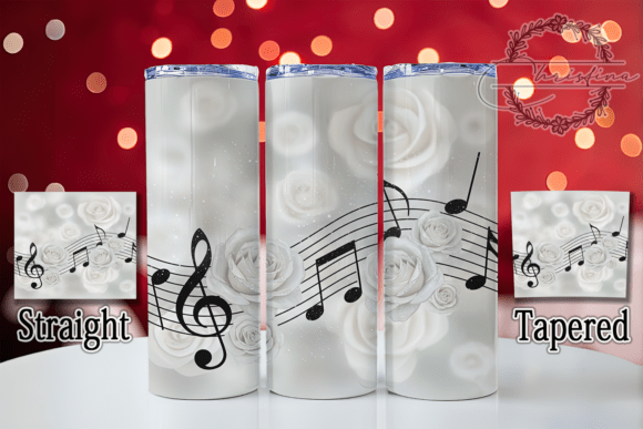 3D Rose Music Note Tumbler: A Digital Design for Creative Projects