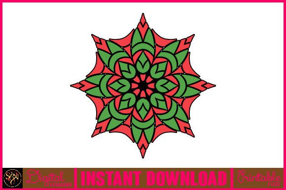 Mandala 3D Layered SVG Cut File-136