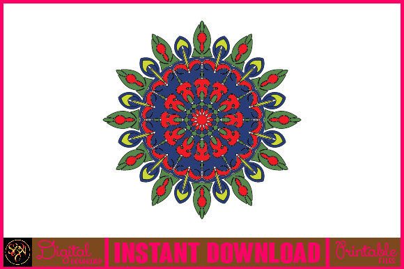 Mandala 3D Layered SVG Cut File-149