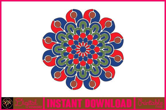 Mandala 3D Layered SVG Cut File-163