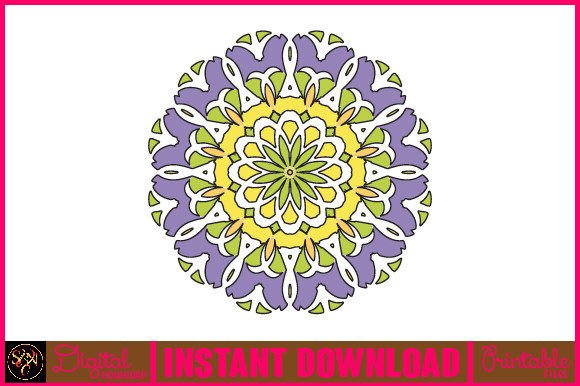 Mandala 3D Layered SVG Cut File-193: A Vibrant Design Asset