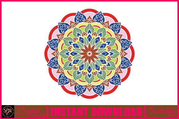 Mandala 3D Layered SVG Cut File-73: Vibrant Design Asset
