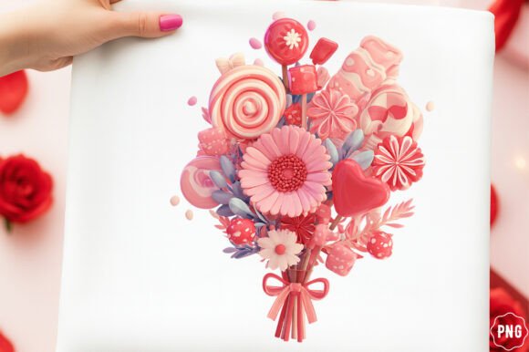 Stunning 3D Sublimation Red Floral Clipart for Your Designs
